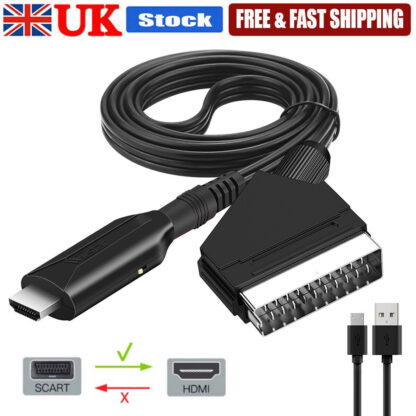 SCART To HDMI Converter Cable SCART - HDMI - OLD DVD TO HD TV -Video Adapter - Image 3