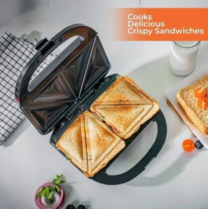 Geepas 750W Toastie Maker 2 Slice Sandwich Toaster Machine Non-Stick Easy Clean - Image 7