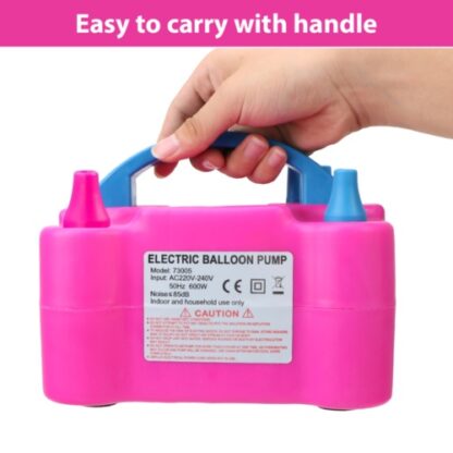 13000pa Electric Balloon Inflator With Dual Nozzle Party Air Blower Xmas UK - Image 3