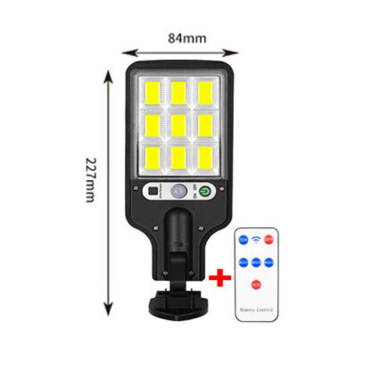 6000W LED Solar Wall Lights PIR Motion Sensor Outdoor Garden Street Fence Light - Image 3