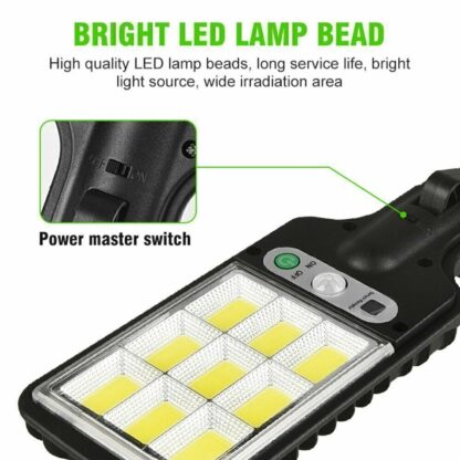 6000W LED Solar Wall Lights PIR Motion Sensor Outdoor Garden Street Fence Light - Image 6