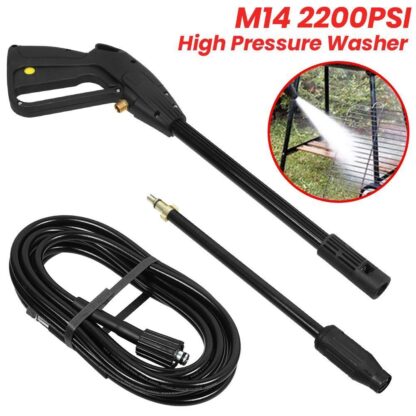 High Pressure Power Washer Spray Gun Jet Lance Trigger Wash Wand & 8M Hose Kit - Image 3