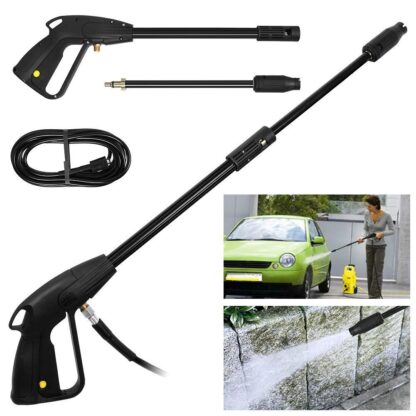 High Pressure Power Washer Spray Gun Jet Lance Trigger Wash Wand & 8M Hose Kit - Image 5