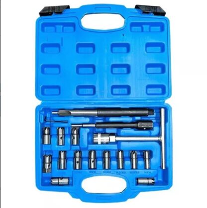 17Pcs Universal Injector Seat Cutter Cleaner Tool Carbon Remover Set Kit - Image 2