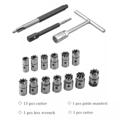 17Pcs Universal Injector Seat Cutter Cleaner Tool Carbon Remover Set Kit - Image 9