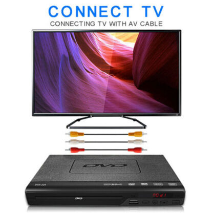 DVD Player Compact Multi Region HDCD CD VCD Music Disc Upscaling USB With Remote - Image 3