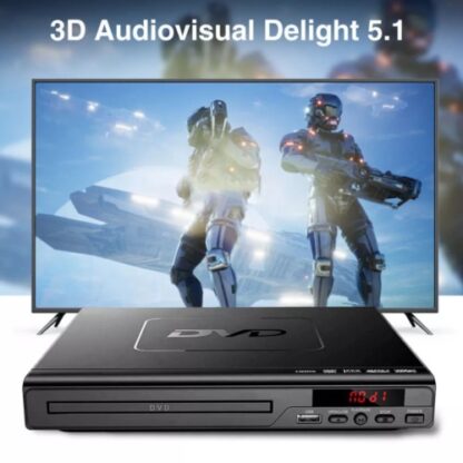 DVD Player Compact Multi Region HDCD CD VCD Music Disc Upscaling USB With Remote - Image 9