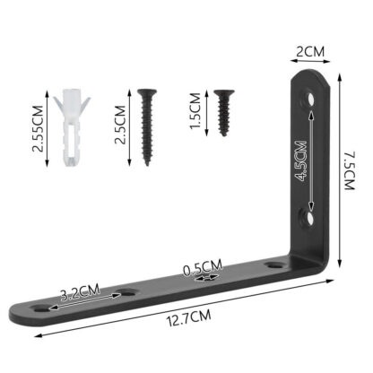 10pc Shelf Brackets Handmade Rustic Heavy Duty Industrial Steel Scaffold Board - Image 4