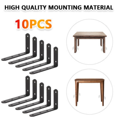 10pc Shelf Brackets Handmade Rustic Heavy Duty Industrial Steel Scaffold Board - Image 5