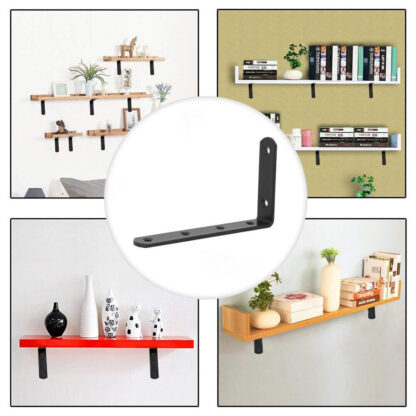 10pc Shelf Brackets Handmade Rustic Heavy Duty Industrial Steel Scaffold Board - Image 9