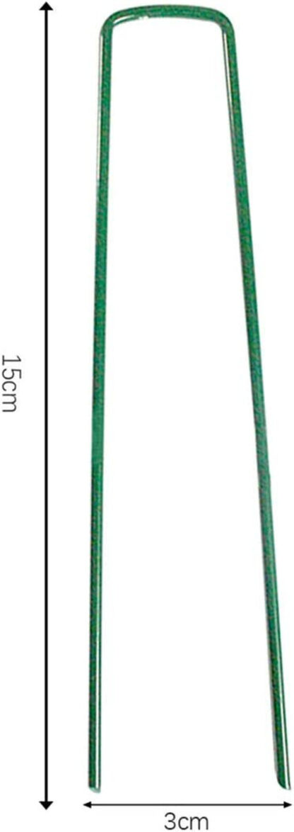 50 PCS Garden Pegs Pins Ground Stakes Staples Spikes U Shaped Landscape Securing - Image 5