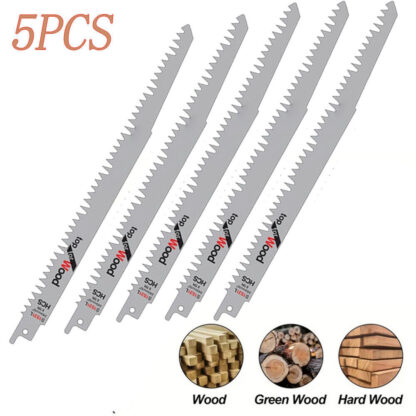 5 Pcs 240mm Sabre Saw Blades For Wood Sharp & Fast Cut S1531L For - Image 5