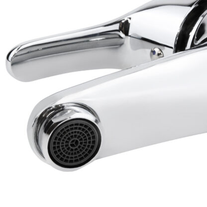 Basin Sink Mixer Taps Waterfall Single Lever Bathroom Mono Cloakroom Tap Fixings - Image 2