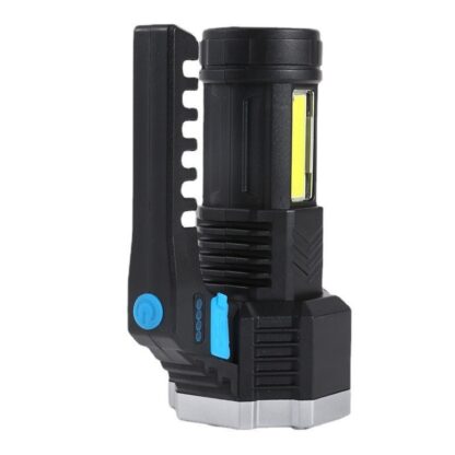 7 LED Flashlight COB Torch Rechargeable Side Light USB Charging 4 Modes Waterproof Work Light - Image 8