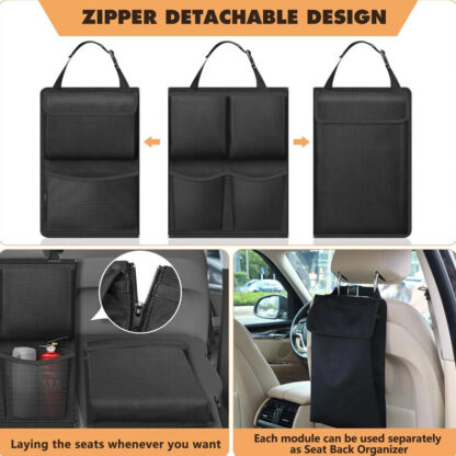 Large Car Boot Organiser Tidy Back Seat Storage Bag Hanging Pocket Accessories - Image 5
