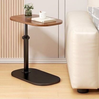 Adjustable C-Shaped Sofa Side End Table Coffee Laptop Table Living Room Bedroom - Image 9
