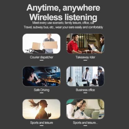 Bluetooth 5.0 Wireless Earpiece Headphones Earbuds Handsfree Headset With Mic UK - Image 4