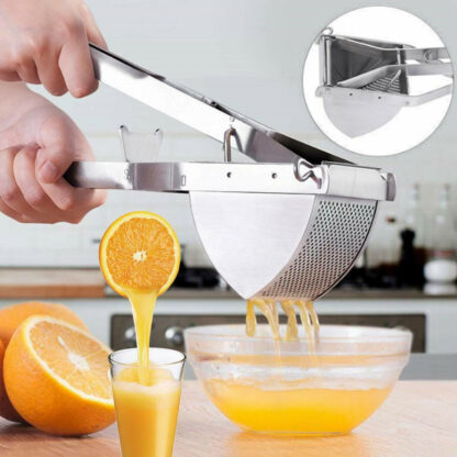New Large Stainless Steel Potato Ricer Masher Fruit Press Juicer Crusher Squeeze - Image 4