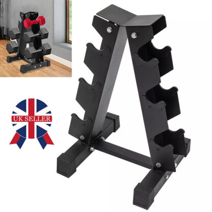 3Tier Dumbbell Rack Storage Stand Tree Hex Vertical Weight Wide Home Gym Fitness - Image 5