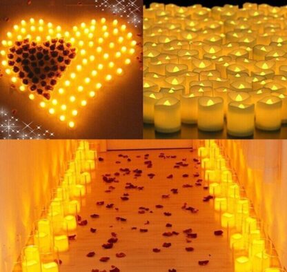 24PCS Led Tea Lights Candles LED FLAMELESS Battery Operated Wedding Party UK - Image 8