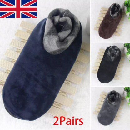 2Pair Women Men Winter Warm Thicken Bed Sock Non Slip Elastic Floor Sock Slipper - Image 7