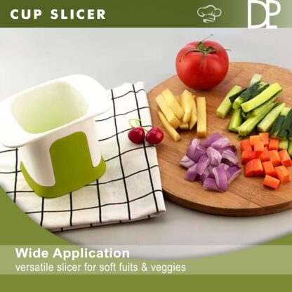 Cup Slicer Fruit, Chopping Cup And Cup Cutter For Fruits For Strawberries, Apple, Grape And Banana - Chopper Vegetable Cutter Cup, Food Slicers For The Kitchen - Image 2