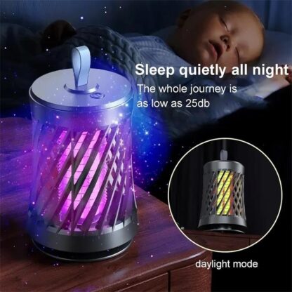 Mosquito Killer Lamp Electric Rechargeable Bug Zapper Fly Insect Trap UV Light - Image 6