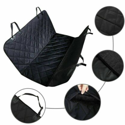 Pet Car Seat Cover Dog Safety Protector Mat Rear Back Seat Hammock Cushion Mat - Image 3