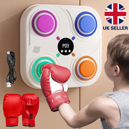 Smart Punching Boxing Electronic Music Machine Home Training Bluetooth With LED. - Image 5