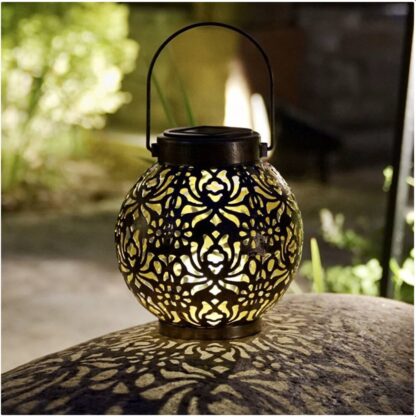 2 Pack Outdoor Solar Hanging Lantern Lights Waterproof Outdoor Garden Lawn Lamp - Image 5