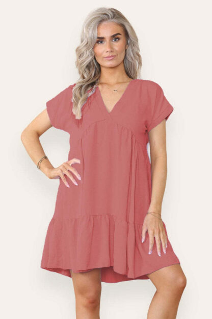Fancy Style Tiered Smock Dress - Image 4