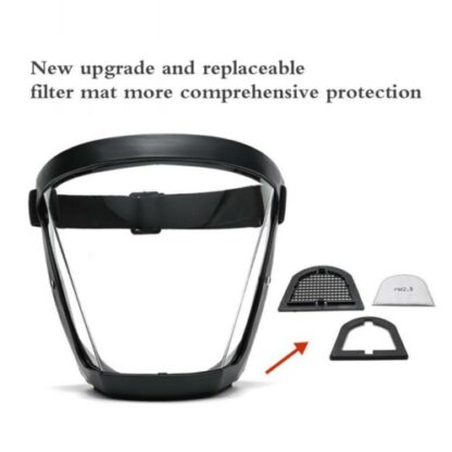 Anti-fog Full Face Shield Super Protective Head Cover Transparent Safety Mask - Image 8