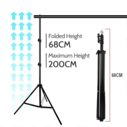 Adjustable Photography Background Support Stand Photo Backdrop Crossbar Kit - Image 4
