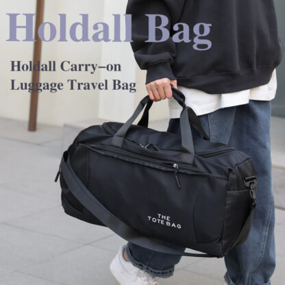52x27x25cm Large Black Sport Gym Tote New Duffle Bag Travel Work Gear Bag - Image 3