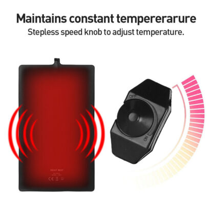 PVC Reptile Vivarium Heat Mats Heating With Temperature Adjustment - 4 Sizes New - Image 6