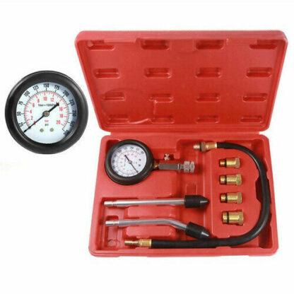 Petrol Engine Cylinder Pressure Tester For Car Compression Test Gauge Kit Set UK - Image 3