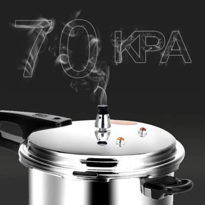 5L Aluminium Pressure Cooker Quick With Lid Latch Indicator Explosion-Proof - Image 10