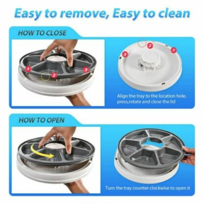 Automatic 6 Day Meal Timed Pet Dog Cat Feeder Food Bowl Auto Holiday Dispenser - Image 7
