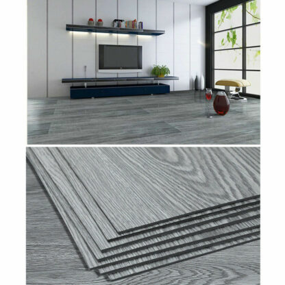 5m Floor Planks Tiles Self Adhesive Wood Effect Vinyl Flooring Kitchen Bathroom - Image 8