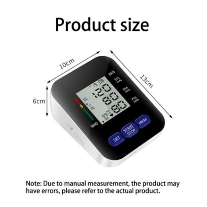 Multifunctional Home Blood Pressure Monitor With Cuff, Records 99 Measurements And Tracks Heart Rate - Image 2