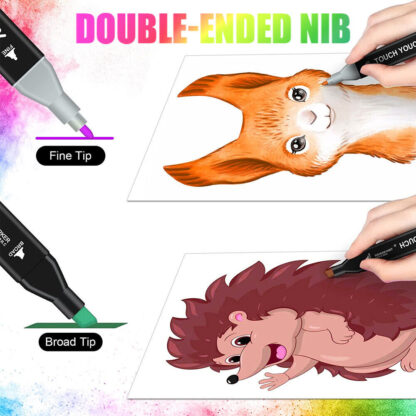 80 Colour Brush Pens Set Dual Tips Soft Fine Art Markers Drawing Watercolour - Image 7