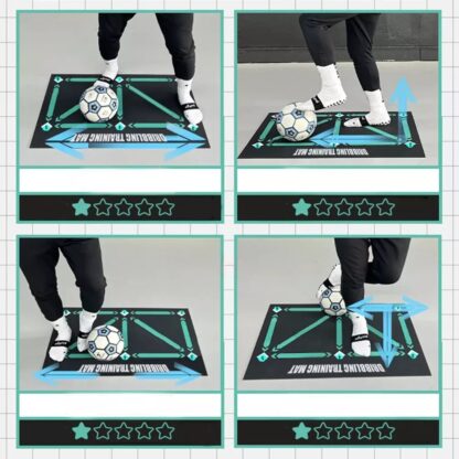Soccer Football Training Mat Carpet Non Slip For Kids Adults Solo Practice - Image 5