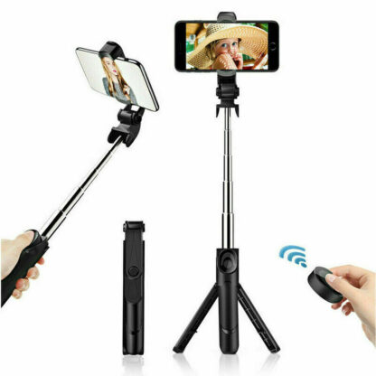 Bluetooth Selfie Tripod Telescopic Stick Remote Monopod Extendable Phone Holder - Image 6