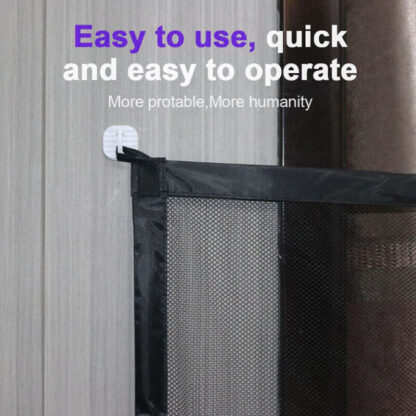 Pet Isolation Mesh No Drilling Safety Fences Net Portable Dog Cat Stair Door - Image 5