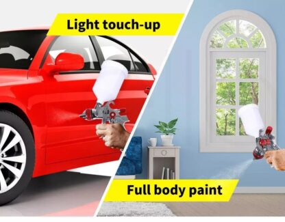 Spray Gun Paint Gun Kit HVLP Gravity Feed Air 1.4mm 1.7mm 2mm 2.5mm 4 Nozzles UK - Image 4