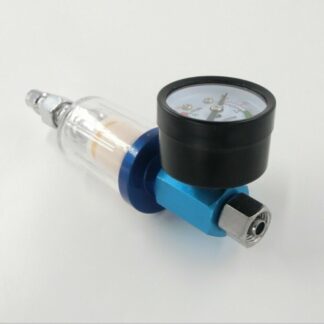 Mini Air Pressure Regulator Gauge Spray Gun & In-Line Water Trap Air Filter