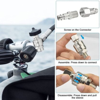 20 PCS Air Line Hose Compressor Fitting Coupling Connector Quick Release - Image 5