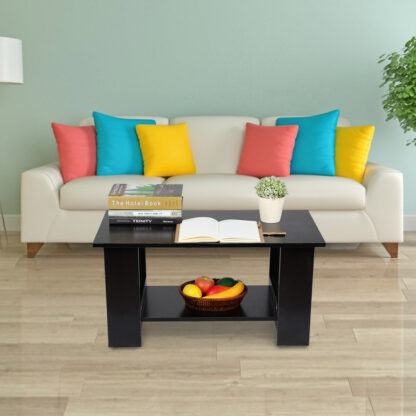 Multi Function Coffee Table Living Room Furniture Modern Design Livingroom Decor Black - Image 9