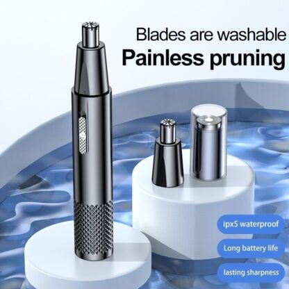 Rechargeable Men Electric Nose Hair Clipper Trimmer Ear Face Eyebrow Shaver USB - Image 5