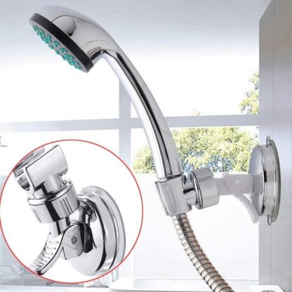 Shower Handset Head Holder Bath Wall Mounted Adjustable Suction Bracket Kit UK - Image 7